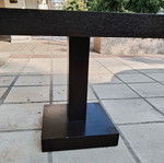 Solid Oak Square Coffee Table, Wenge finish