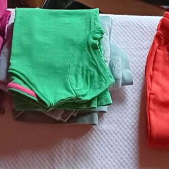 Girls' clothing set 15 pieces used, colorful, ages 1.5-3 years