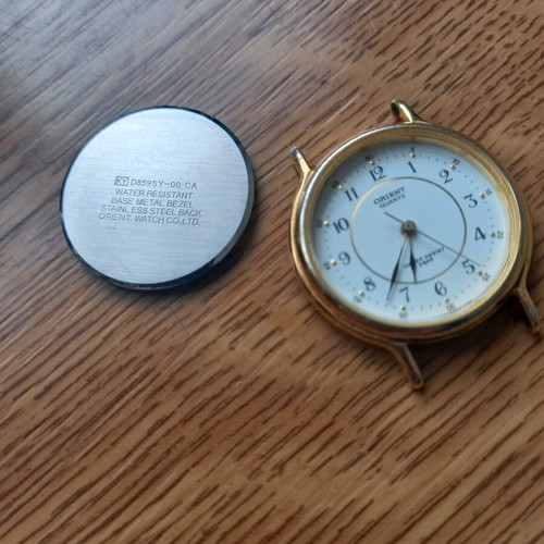 Orient men's watch D859SY-00 used for spare parts