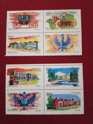 Oman stamps new, 2 unsealed sets of four