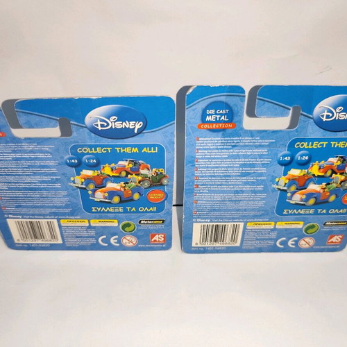 Motorama Diecast Disney Mickey Mouse & Donald Duck 2-car set new