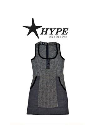 Hype exclusive women's dress like new, black and gray, size S