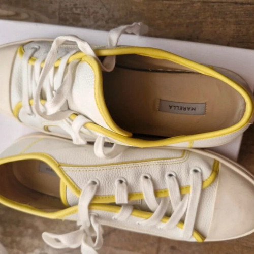 Marella women's shoes size 39 like new, white and yellow