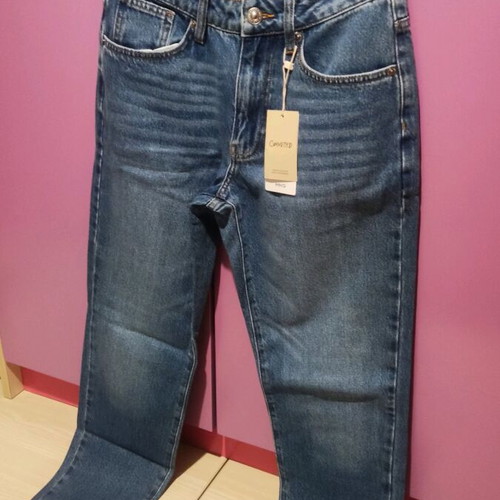 Mango kids jeans size S blue, brand new, loose fit