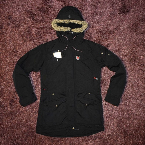 Fjallraven NUUK parka woman size S like new, black and blue