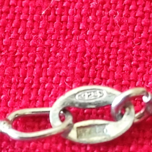 Silver 925 chains with pendants, set of 3, used