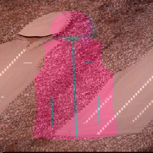 Patagonia γυναικείο ροζ γιλέκο με κουκούλα μέγεθος M μεταχειρισμένο