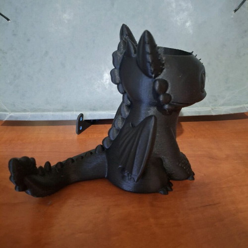 Fury Toothless figure planter new