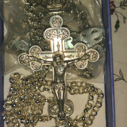 Silver Jerusalem Cross 925° like new, reliquary
