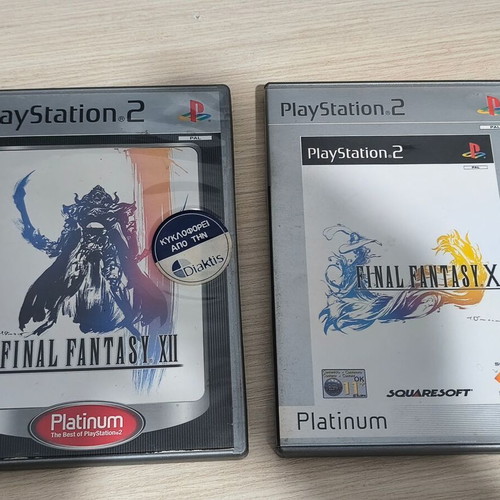 Final Fantasy X and XII games used, pack for PlayStation 2