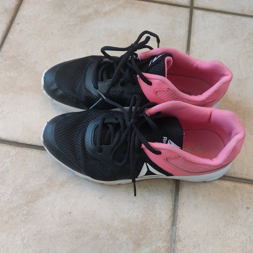Reebok sneakers used, black-pink, size 38