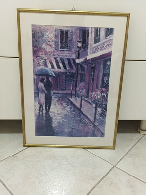 Wall frame with glass like new, 50x37x2cm