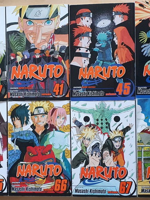 Naruto Shippuden volumes 37,41,45,60,65,66,67,72 like new