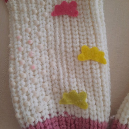 Wool socks new with suction cups white