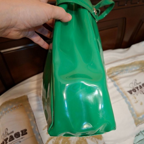Armani Jeans handbag like new, rare green color