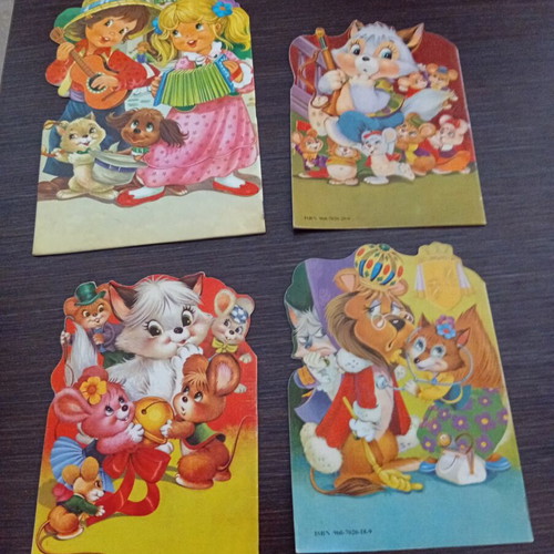 Fairy tale books used, set of 4 from 1980s, Greek