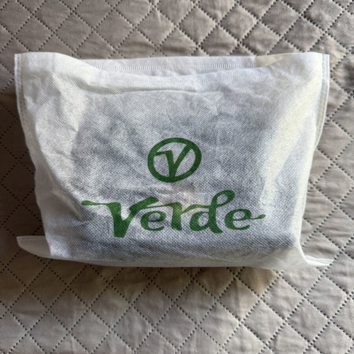 Verde crossbody bag used, small black with chain strap
