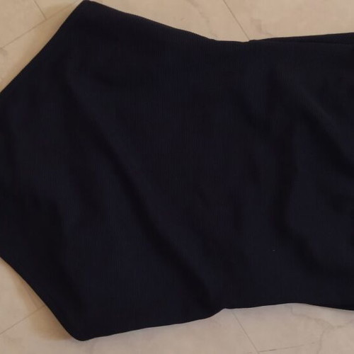 Bershka one-piece bodysuit new, ribbed knit, black, size S