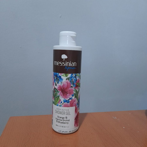 Messinian Spa Shea Butter Shower Gel New 300ml Orange Vanilla Orchid Blueberry