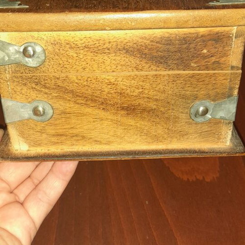 Vintage wooden jewelry box handmade, like new, large capacity