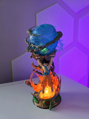 Goku Spirit Bomb statue figure 25cm with RGB light, new