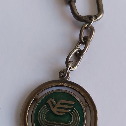 Collectible keychain European Athletics Championships Athens 1982 used