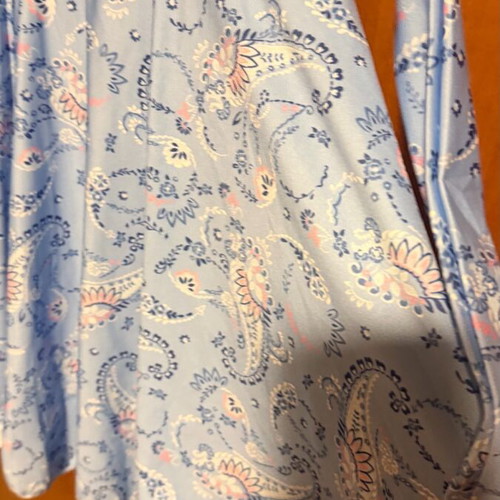 Summer dress new with asymmetrical cut and white turquoise straps