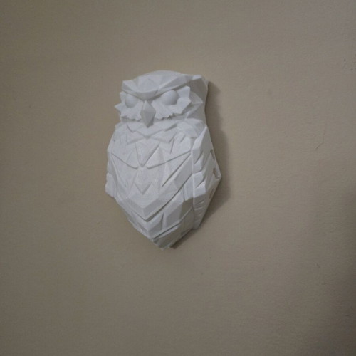 Wall light owl 3d printed new, white