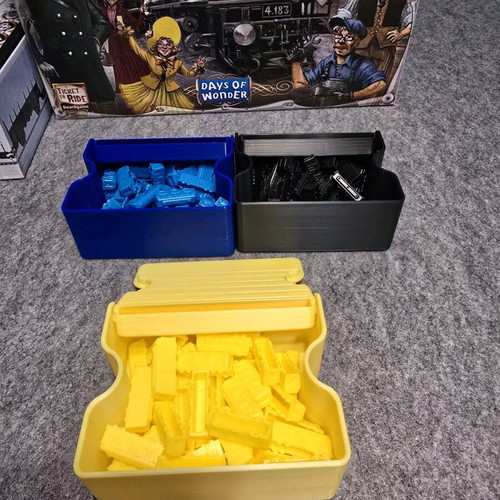 Ticket to ride player trays like new, 3D printed set of 5