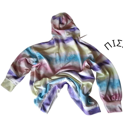 Tie-dye hoodie multicolor in like new condition, size M
