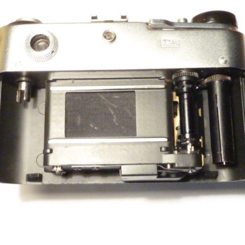 Old Russian FED5B camera used with case