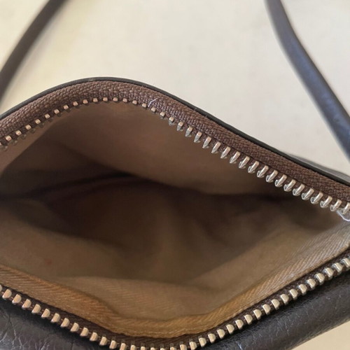 Sonia Rykiel mini leather crossbody bag like new, brown