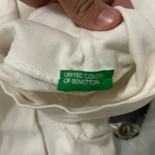 Benetton Cotton Turtleneck Like New, White, Size 140 cm