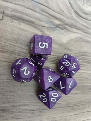 DND Dice Bundle Purple Night new