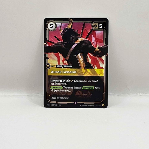 League of Legends Riftbound Vendetta Aurok General card