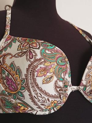Accesorize by Monsoon Bikini Top Paisley New, UK16 EU44