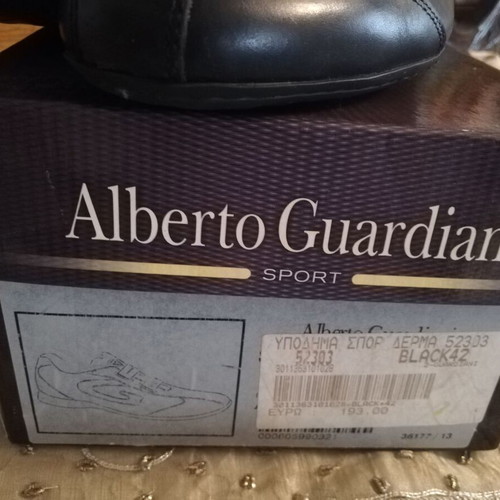 Alberto Guardiani leather sneakers like new, size 42, black