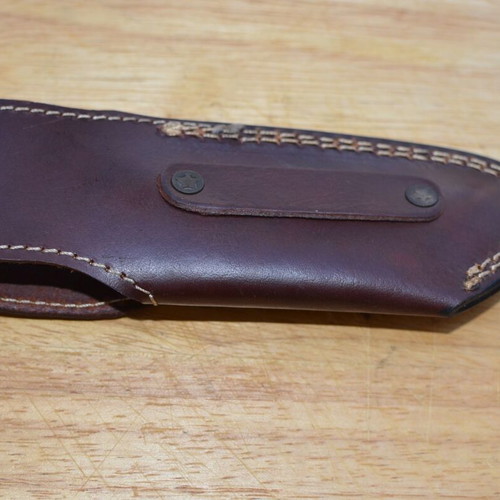 Folding knife stainless steel handmade buffalo horn handle new