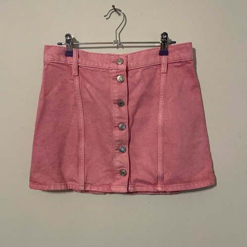 Mango pink denim skirt like new, size S