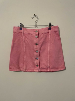 Mango pink denim skirt like new, size S