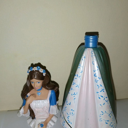 Barbie Princess and the Pauper collectible bubble bath bottle used