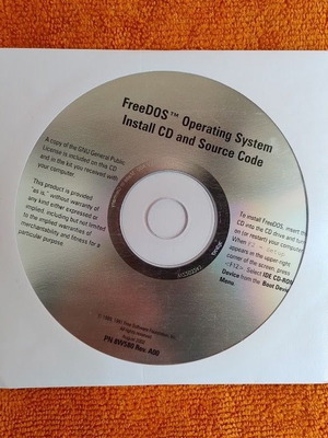 FreeDOS OS CDROM new, August 2002 edition