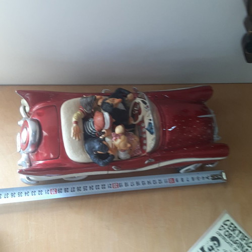 Guillermo Forchino The Fabulous Fifties sculpture used, red cabriolet