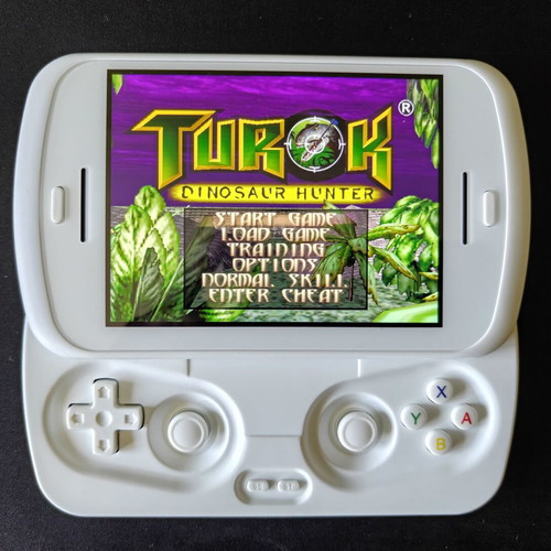 Anbernic RG Slide handheld console with 7K games, 256GB storage, 4.7 inch 120Hz touchscreen