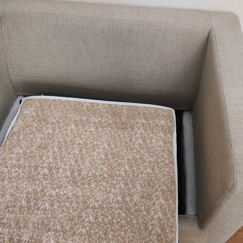 Small sofa bed like new, Greek made, convertible to single bed