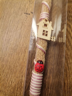 Easter candle house & Easter bunny