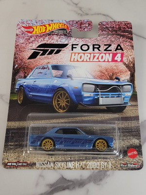 Hot Wheels Nissan Skyline H/T 2000 GT-X Μπλε Premium Forza Horizon 4