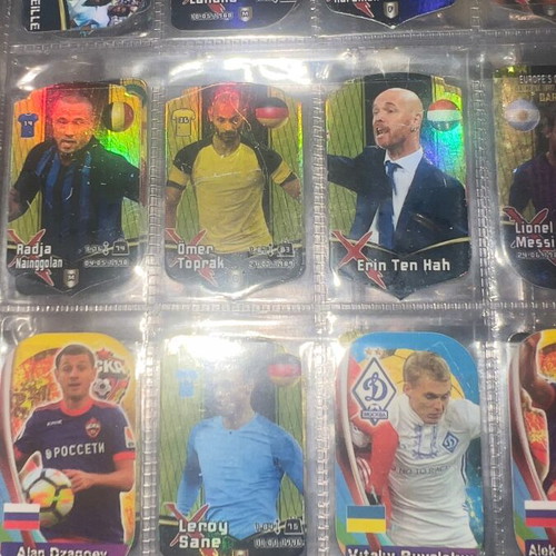 Lionel Messi Pokemon Battle football stickers pack used