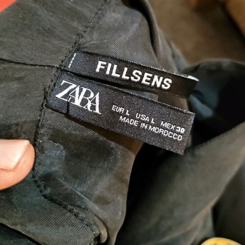 Leather pants and cropped top set Zara like new, black and white