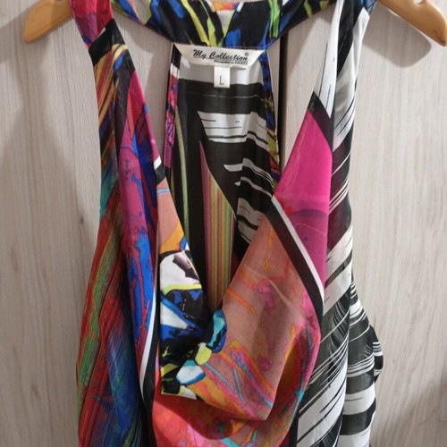 Women's dress for formal occasions L like new, multicolored